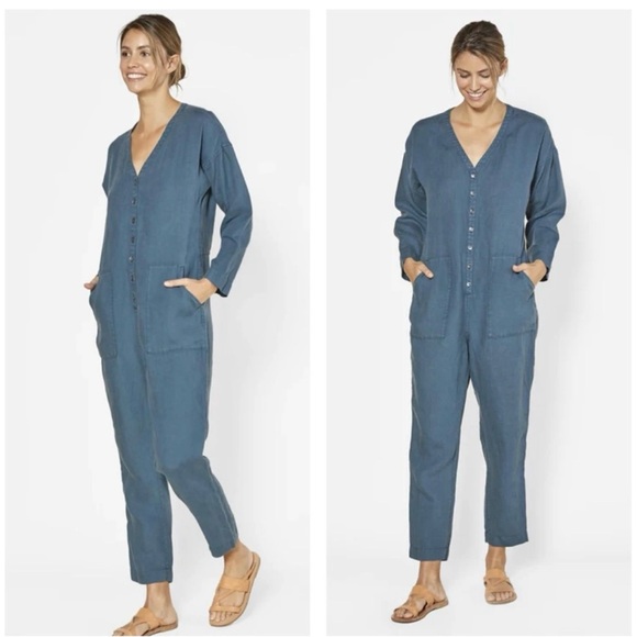 Outerknown Retrograde Linen Jumpsuit - size small - Picture 1 of 7
